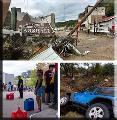 Borrado por completo y en su totalidad cómo Helene destruyó un pueblo de montaña
