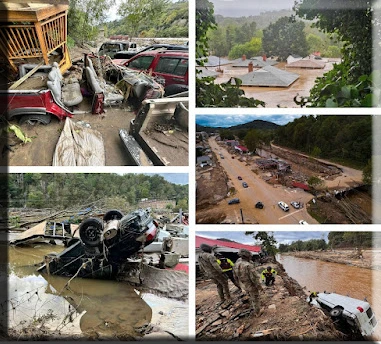 Borrado por completo y en su totalidad cómo Helene destruyó un pueblo de montaña